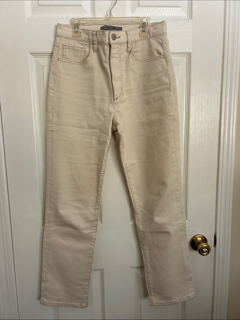 Joe's Jeans Straight Leg Jeans in Cream